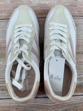 Tretorn Hailey Womens 7 Sneakers White Pink Leather